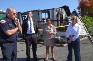 Napa Fire Chief John Callanan, SF Chief Resilience Officer Patrick Otellini, SF City Administrator Naomi Kelly and SF Department of Emergency Management Director Anne Kronenberg