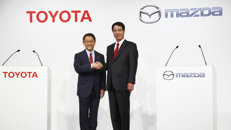 Toyota and Mazda are teaming for a noble purpose: to "make cars better." That's how the two Japanese automakers termed their partnership, which was announced this week. Source: http://www.autoblog.com/2015/05/16/weekly-recap-toyota-mazda-volvo-ford-top-gear/